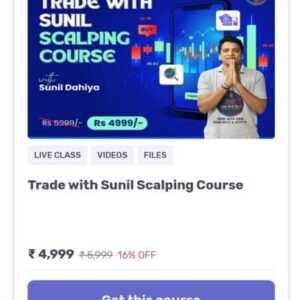 Trade with Sunil scalping course