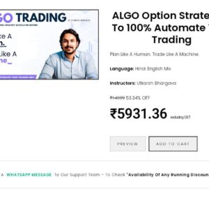 ALGO Trading by Utkarsh Bhargava – Options Automation Mastery