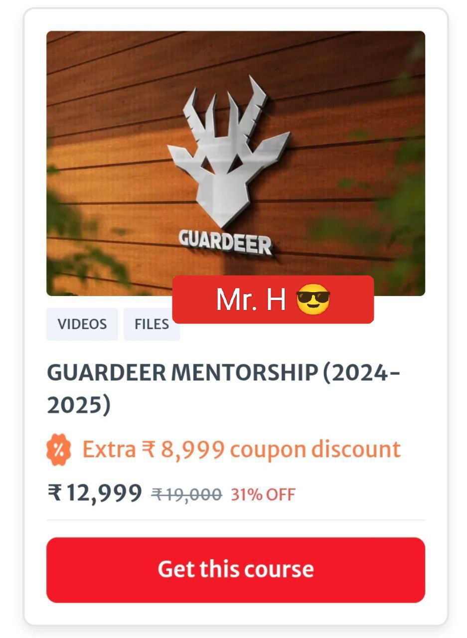 Guardeer Mentorship 2024-25 (Letets batch)