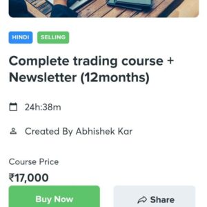 Complete Trading Course + Newsletter – Abhishek Kar