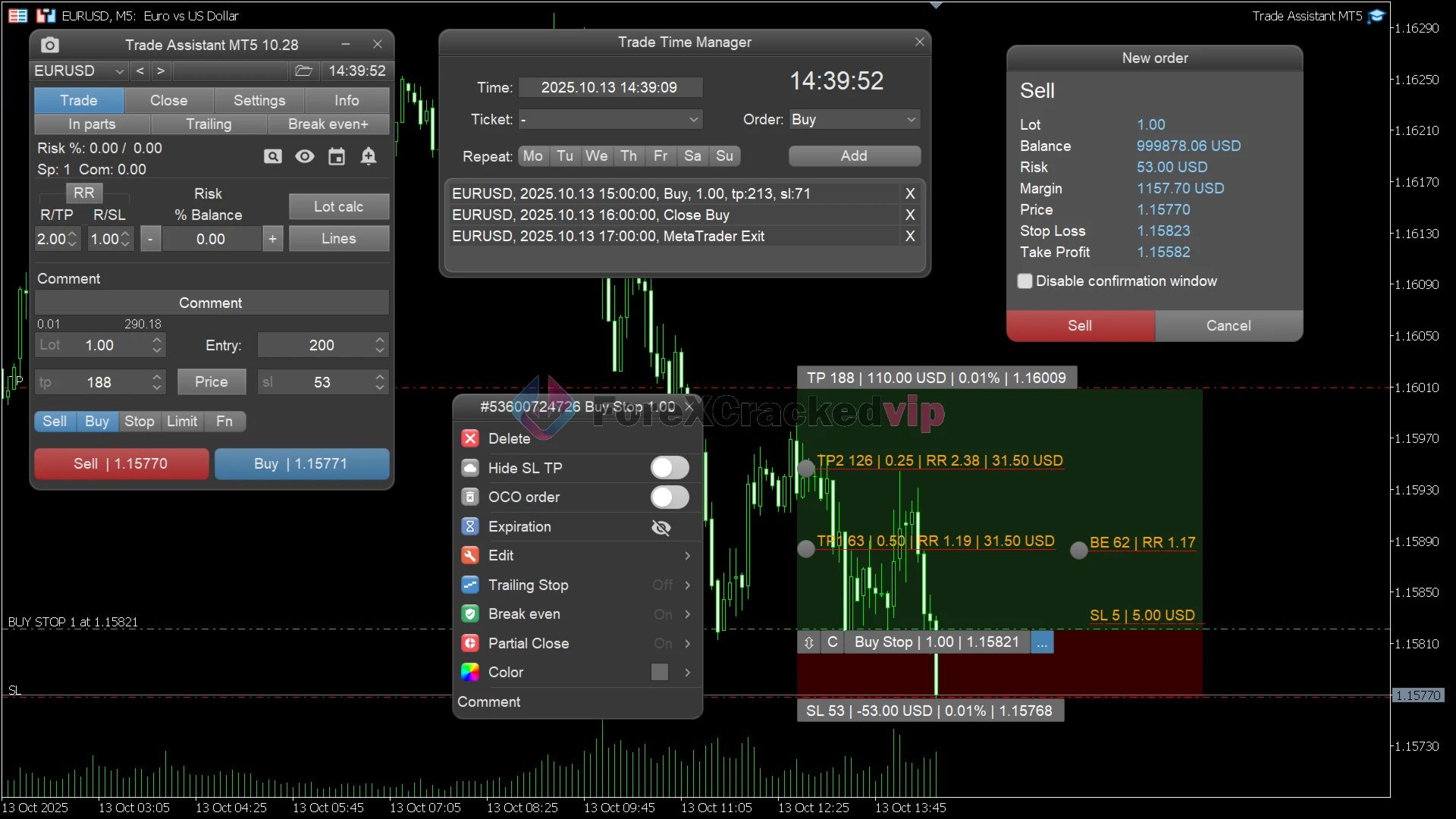 Trade Assistant MT5 – Advanced Trade Management Tool with Smart Risk Control & Original License Key - Image 2