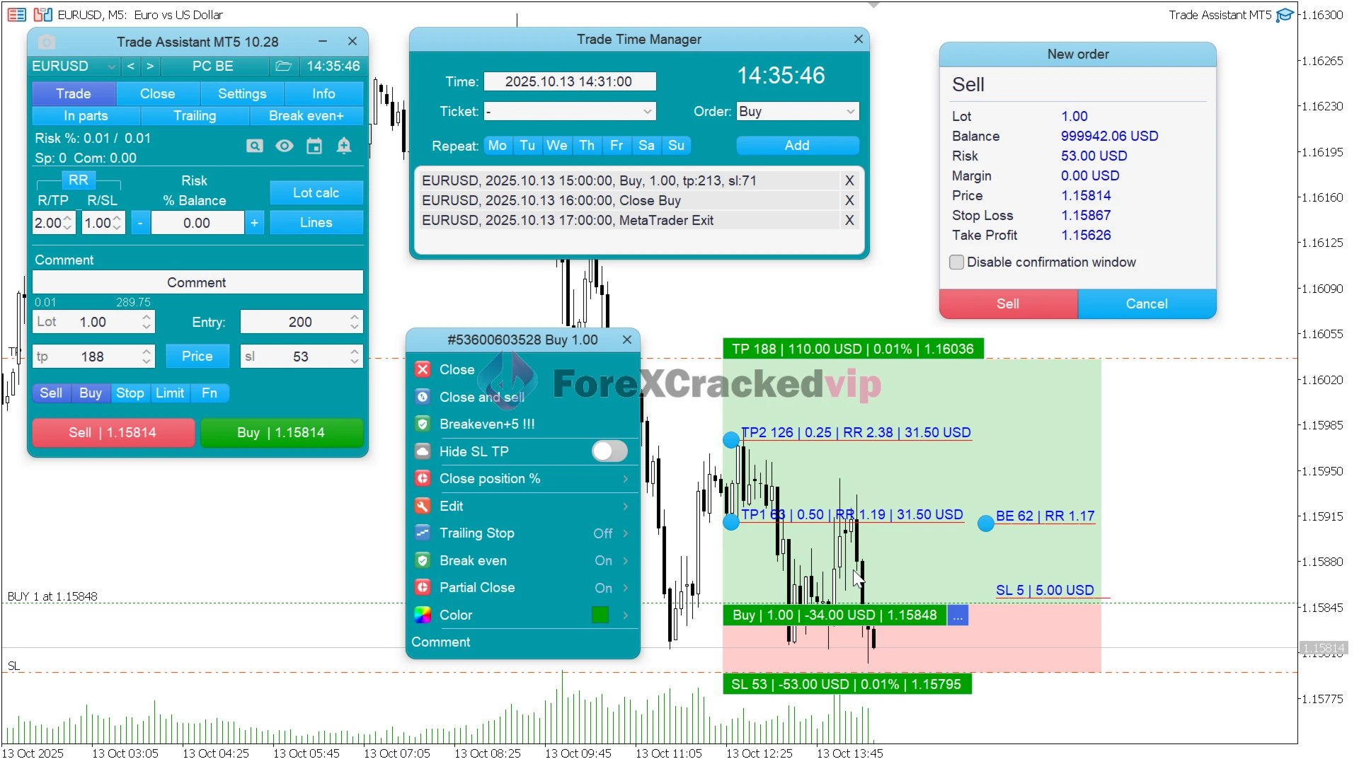 Trade Assistant MT5 – Advanced Trade Management Tool with Smart Risk Control & Original License Key - Image 3