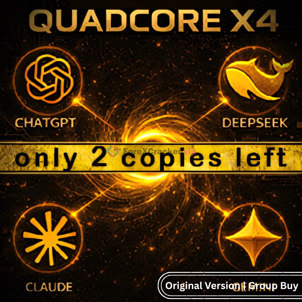 QuadCore X4 MT5 EA – 4 AI Consensus Gold Trading Robot (GPT 5.2 + DeepSeek + Claude + Gemini)