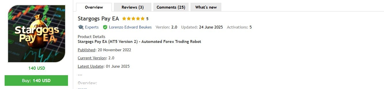 STARGOGS PAY EA MT5 V2.0 – XAUUSD SMALL ACCOUNT GROWTH SYSTEM - Image 2